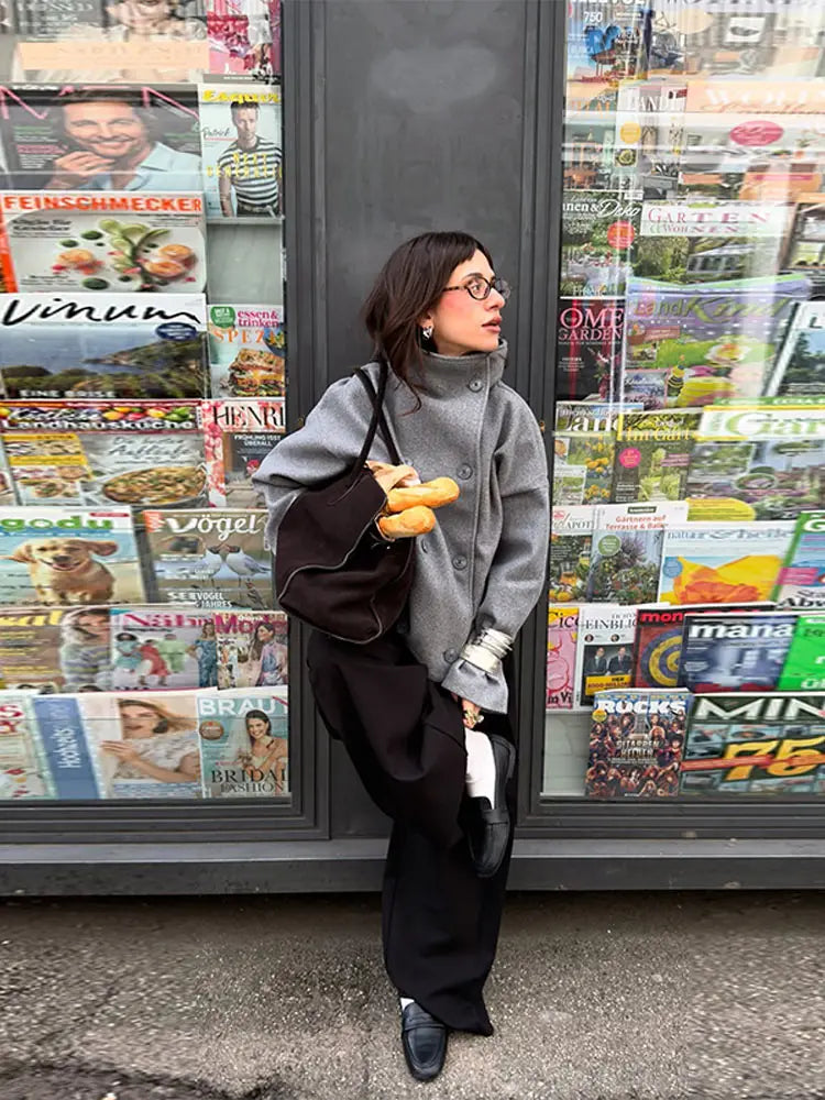 Double Pocket Neckless Jackets