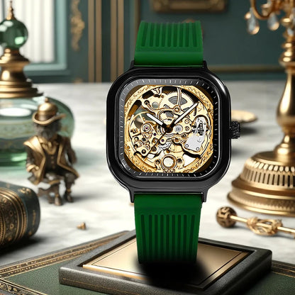Mens Mechanical Dial Square Analog Watches
