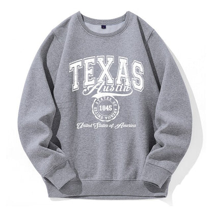 1845 Texas Austin Fleece Warm Hoodies