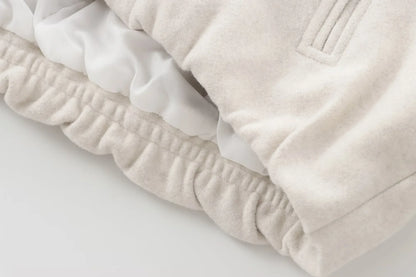 New Zero O-Neck Cropped Bomber Jacket for Women