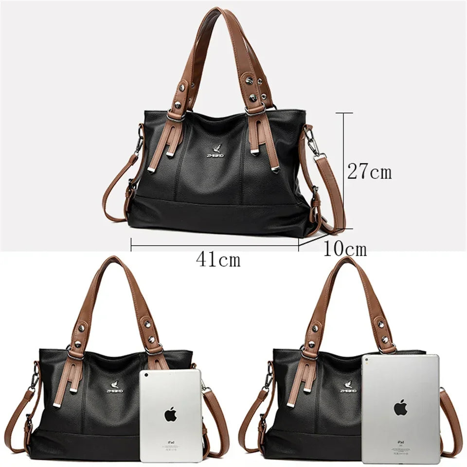High Quality Genuine Leather Large Capacity Tote Bags