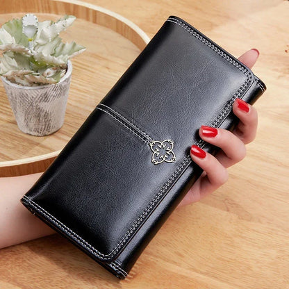 Womens Large Long Card Holder Wallets