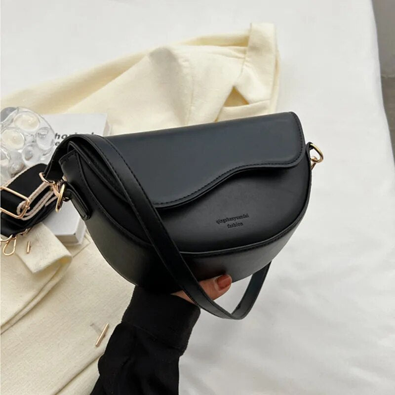 Casual Small Leather Women Armpit Messenger Bags