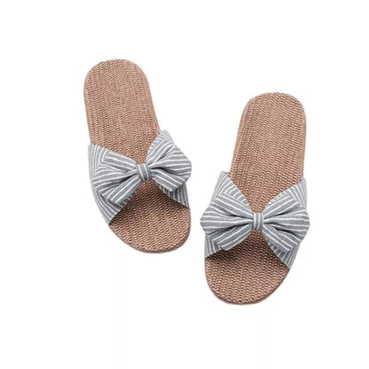 Casual Summer Style Linen Comfortable Slippers For Women