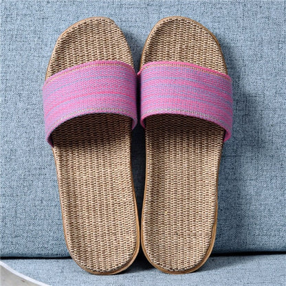 Casual Summer Style Linen Comfortable Slippers For Women