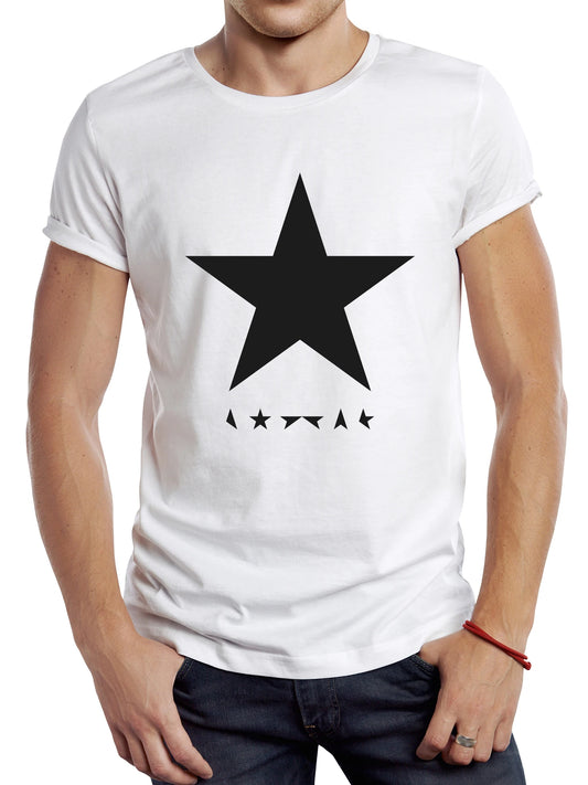Black Big Star Graphic Men T-Shirt