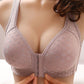 Anti-Sagging Chest Gathered Front Closure Hook Large Size Bras