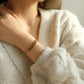 Trendy Shiny Gold Silver Mood Tracker Bracelets