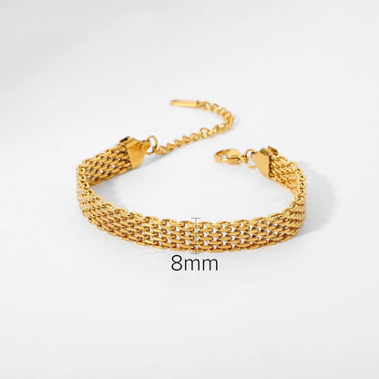 Trendy Shiny Gold Silver Luxury Bracelets