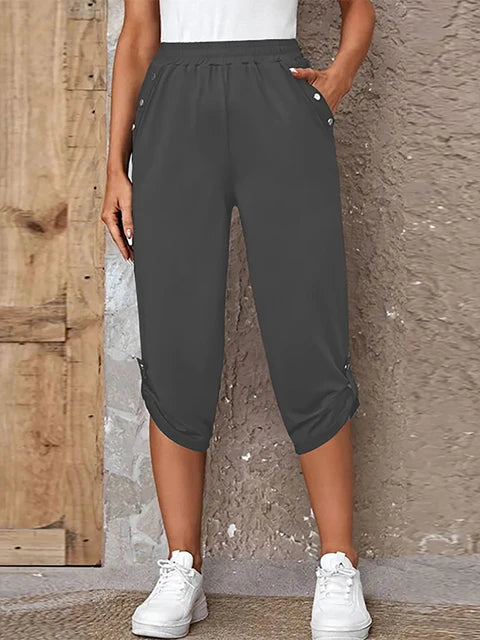 Summer Style Elastic Waist Super Comfortable Jogger Pants For Women