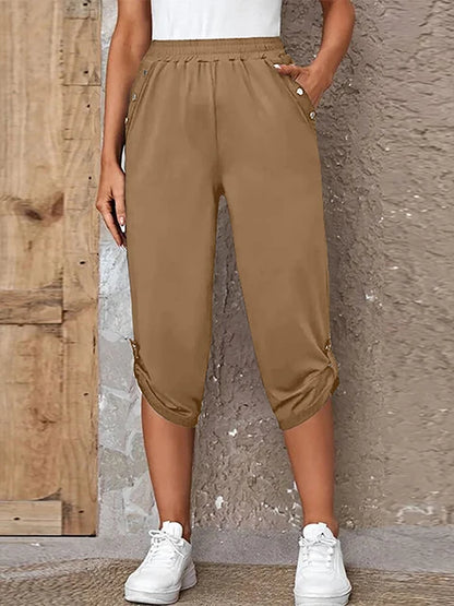 Summer Style Elastic Waist Super Comfortable Jogger Pants For Women