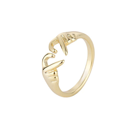 Skeleton Heart Ring – Adjustable Gothic Vintage Statement Ring