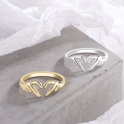 Skeleton Heart Ring – Adjustable Gothic Vintage Statement Ring