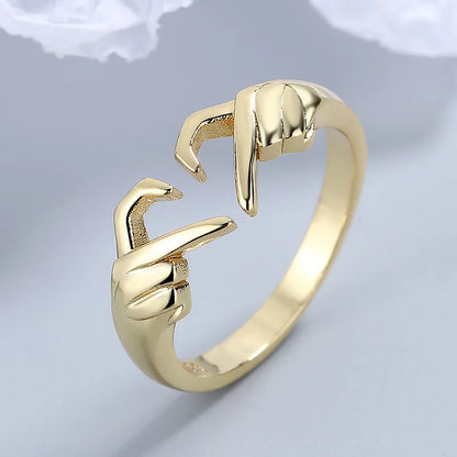 Skeleton Heart Ring – Adjustable Gothic Vintage Statement Ring