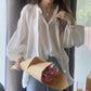 Transparent Spring Style Loose Casual Blouses