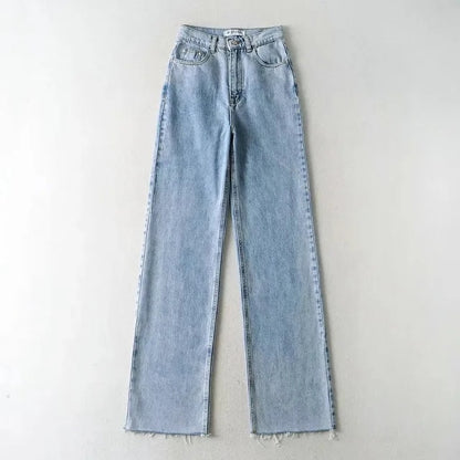 Street Fashion Wide Leg Denim Pants