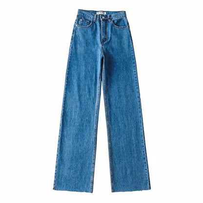 Street Fashion Wide Leg Denim Pants