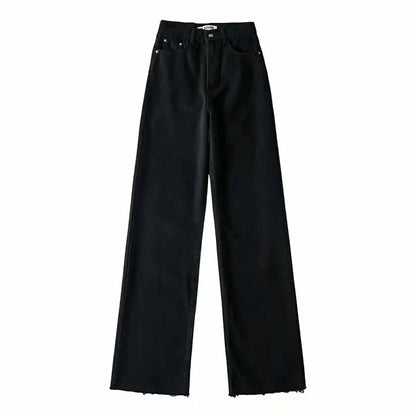 Street Fashion Wide Leg Denim Pants