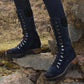 Modern Style Long Cross Lace Up Warm Winter Boots For Women