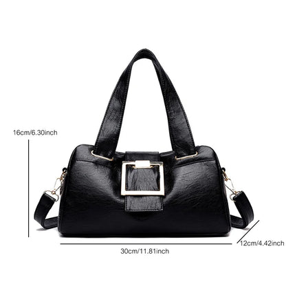 Square Metal Design Multi-Layers Top-Handle Handbags For Women