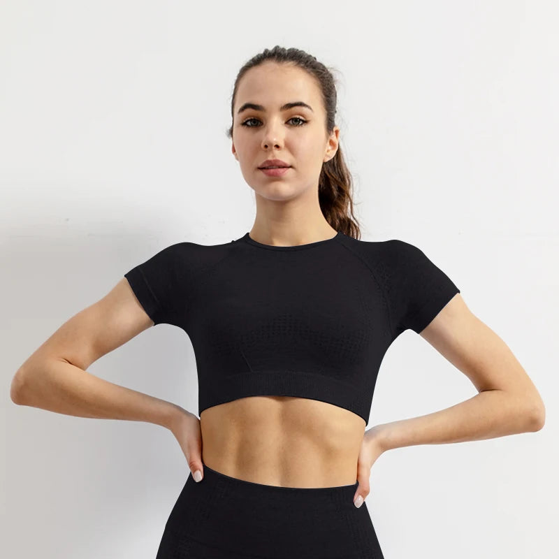 Women's Sportwear Short Sleeve Gym Tops