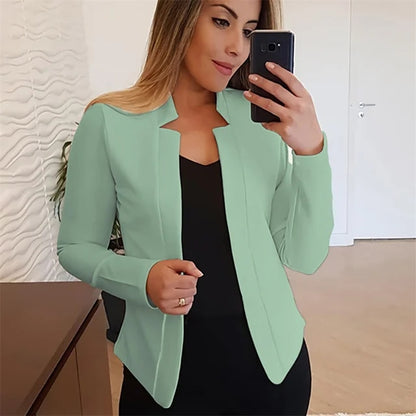 Long Sleeve Open Stitch Women Thin Summer Blazers