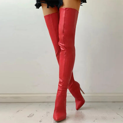 Sexy Stiletto Thigh Boots for Women – Ultra High Heels, Slim Leg Stretch Overknees, Evening & Party Shoes