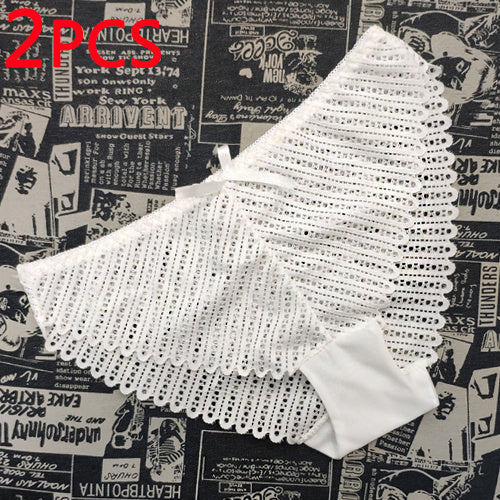 Duo Pack Mid-Waist Lingerie Panties – Elegant Everyday Briefs with Soft Polyester Comfort & Versatile Intimates Style