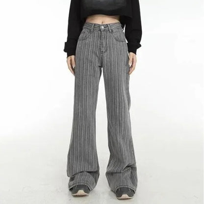 Women Grey High Waisted Jeans