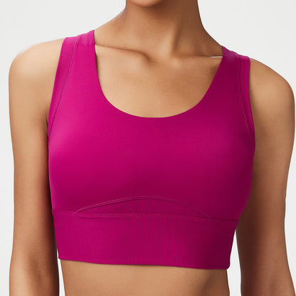 Shockproof Vest Sports Bra – Full Coverage & Wire-Free Support