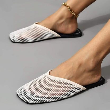New Fashionable Air Mesh Flat Slippers