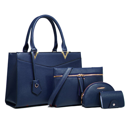 Large Capacity Four-Piece Handbag Set European Style 2025 Trend