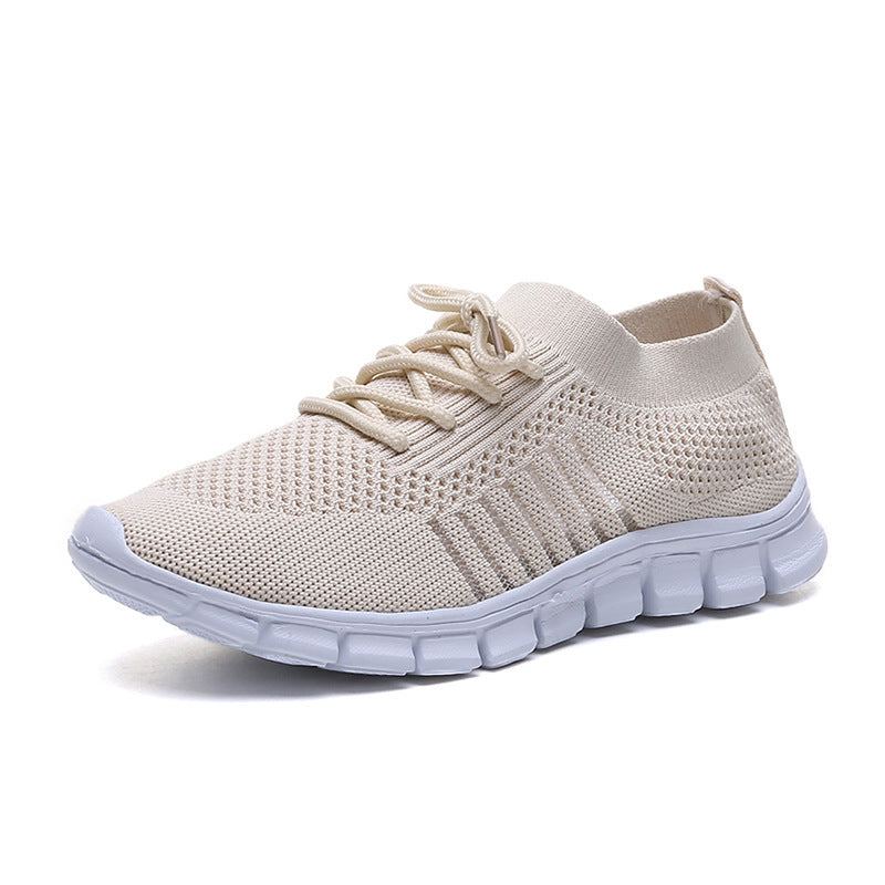 Women’s Flying Knit Casual Sneakers | Lightweight Summer Mesh Shoes