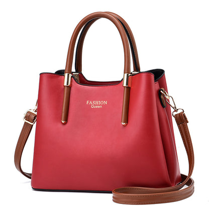 Trendy PU Leather Shoulder Bag Square Vertical 2025 Fashion