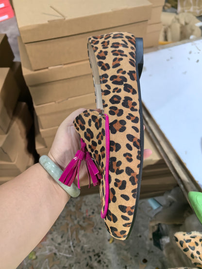 Leopard Design Elegant Women Comfortable Flat Shoes