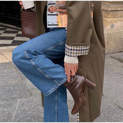 Fashion Long Button Trench Coat – Trench Coats Women Outfit Classy & Elegant Daily Outfits