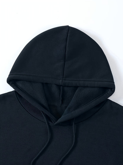 Women’s Skull Print Hoodie – Casual Fall Winter Pullover with Kangaroo Pocket