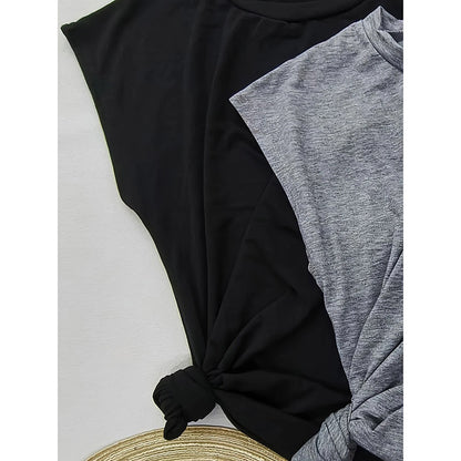 Women’s Cap Sleeve Tops 3-Pack – Lightweight Summer Tees for Casual, Yoga & Everyday Wear