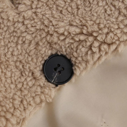 Lamb Wool Fur Profile Long Coat – Long Coats Aesthetic & Elegant Winter Outfits