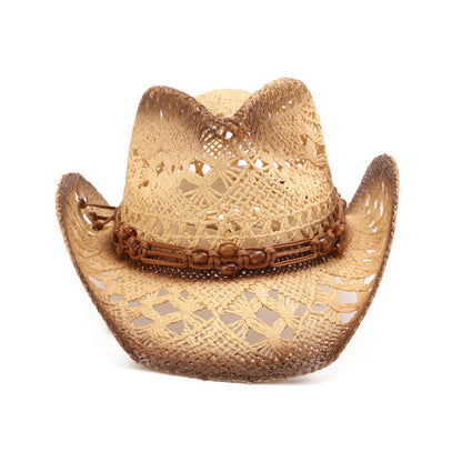 Breathable Woven Hollow Out Western Hats