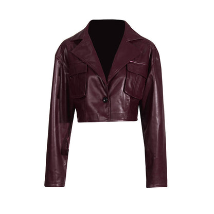 Womens Loose Style Cropped Jackets
