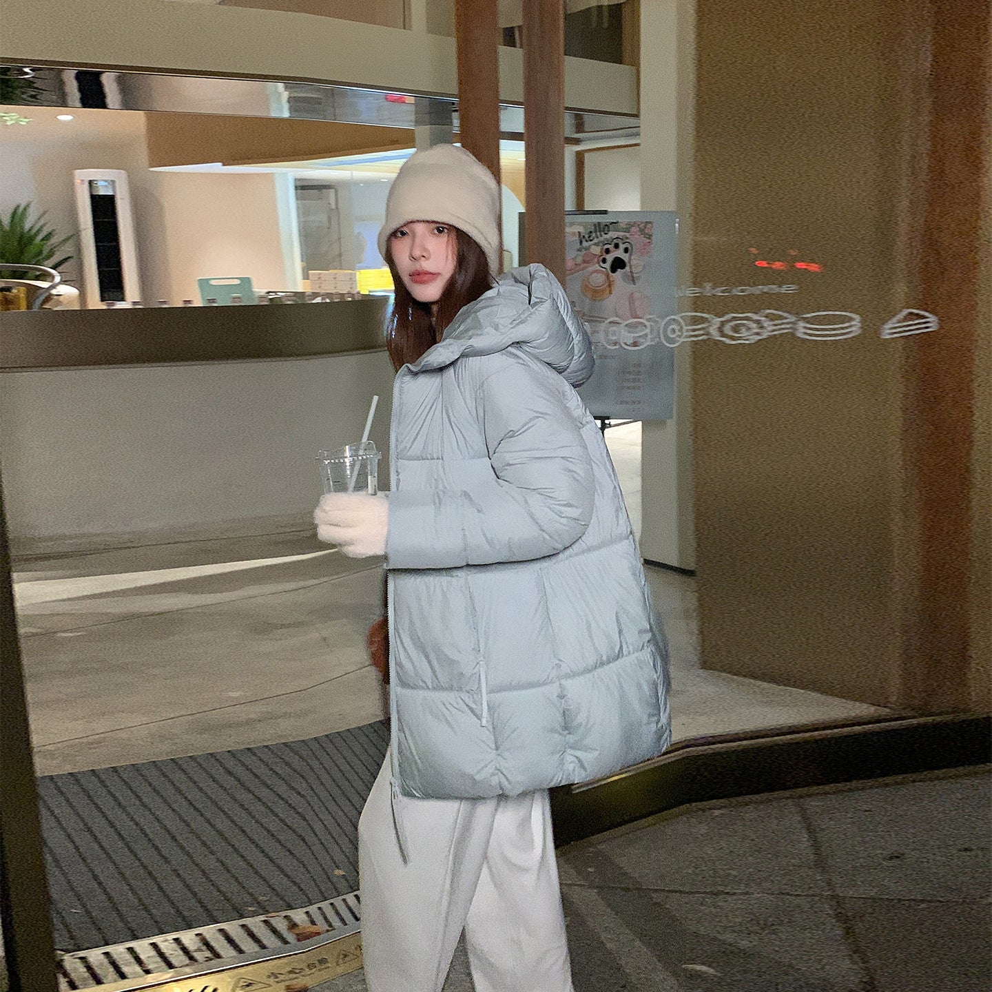 2025 Womens Hoodies Office Lady Loose Coat Korean Fashion Letter Printed Pullover Y2K Spring Sweatshirts