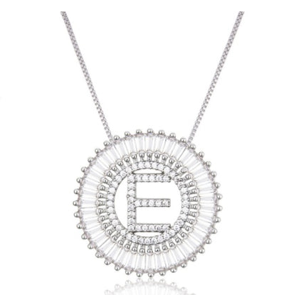 A Z Letter 6mm Imitation Pearls Necklace For Women