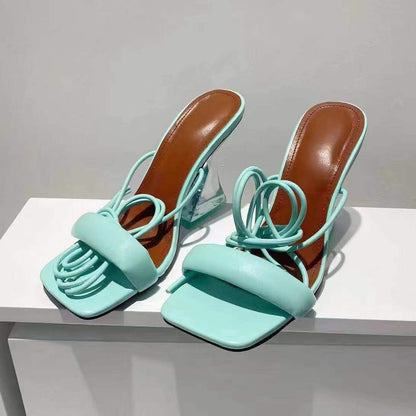 Magical Day Design Cross Ankle Strap Womens Gladiator Sandals