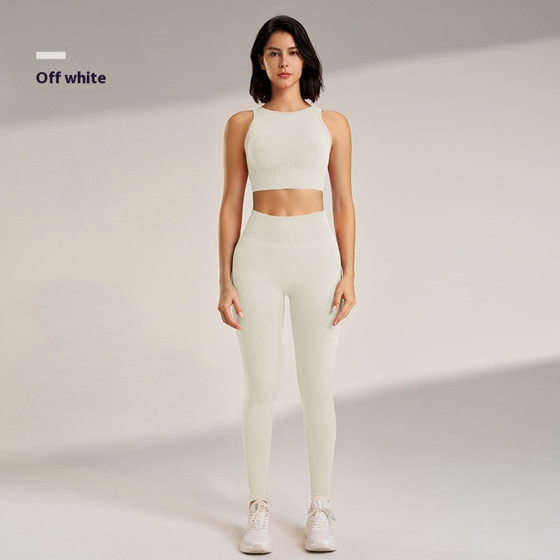 High-Performance Nylon-Spandex Yoga Outfit Set | Stylish Activewear Style 2025