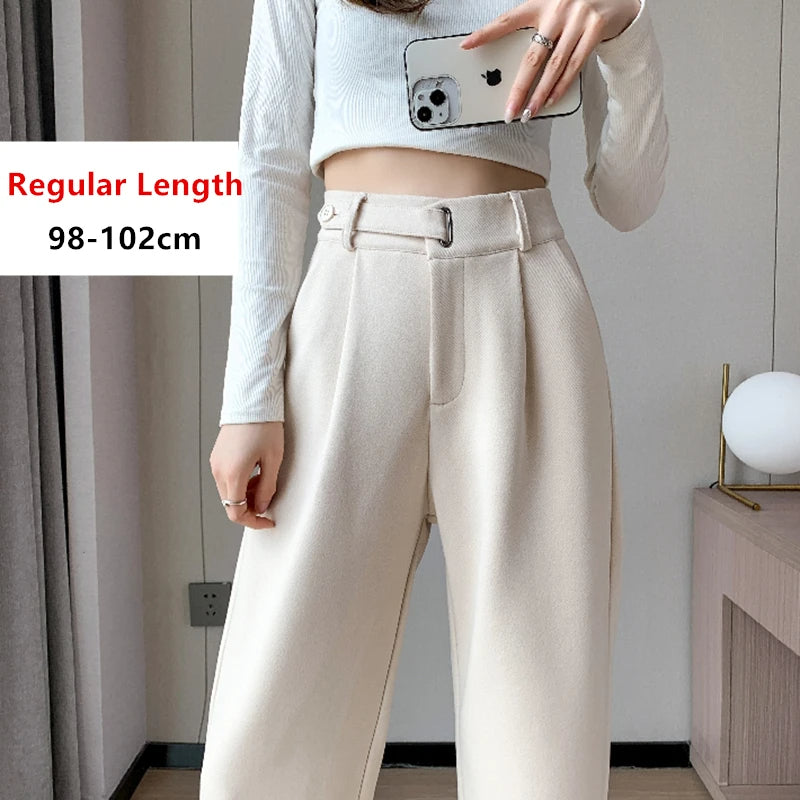 Casual Woolen Loose Pants