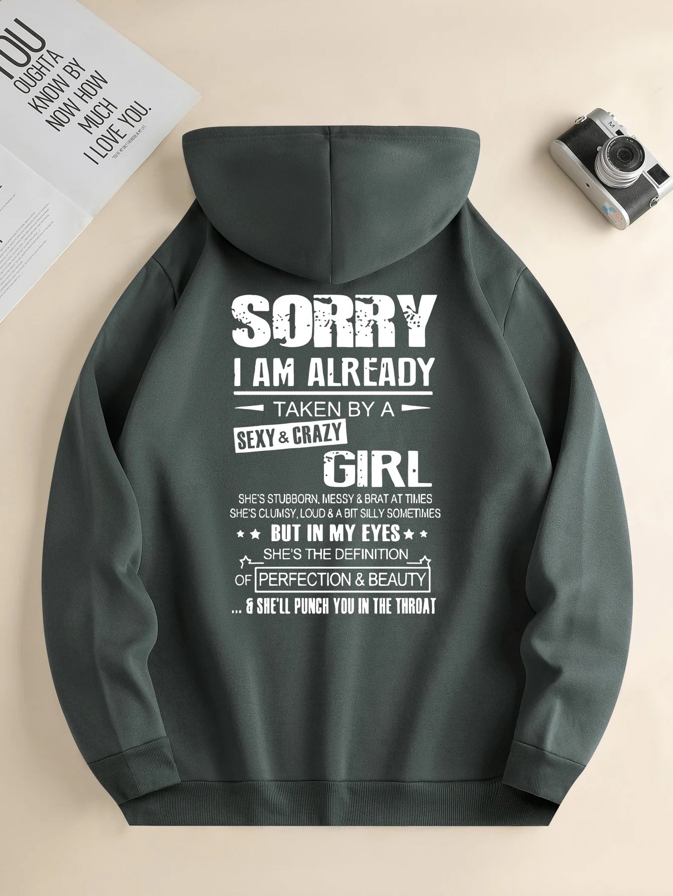 Sorry I am Already Taken by a Sexy Girl Printed Hoodie – Travel & Casual Outfit with Printed Design