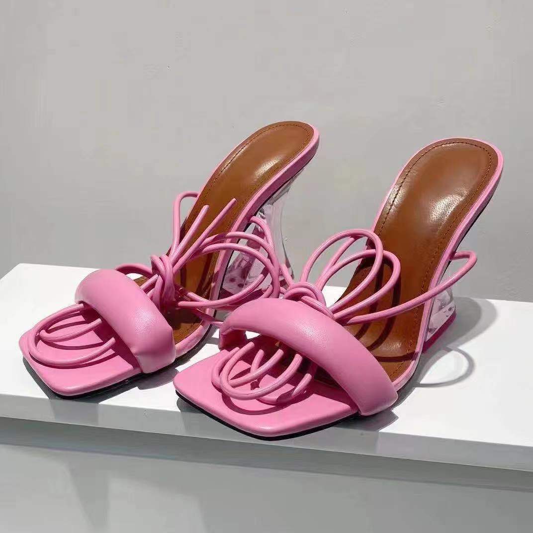 Magical Day Design Cross Ankle Strap Womens Gladiator Sandals