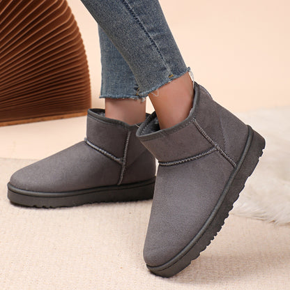 Womens Non Slip Waterproof Winter Snow Boots Platform Ankle Boots With Warm Cotton Padded Shoes Botas De Mujer