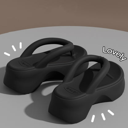 2025 New Summer Womens Soft Sole Cloud Slippers Eva Thick Platform Non Slip Flip Flops For Beach Bathroom